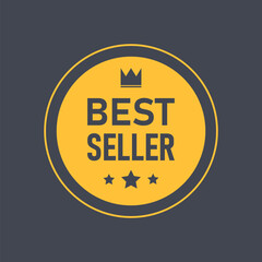 Best Seller label tag badge sign
