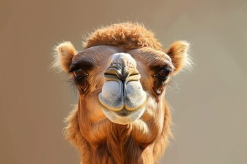 Laughable Camel Face: Quirky Desert Wildlife Shot