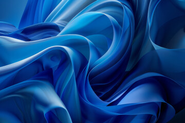 Obraz premium Abstract blue background - Generative AI