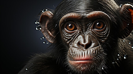 3d rendered photo of monkey made with generative AI