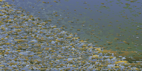 Abstract spotted painting. Colored background for a screensaver made of torn spots. Vector illustration