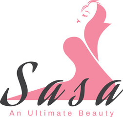 Beauty Salon Logo. woman silhouette, head, face logo isolated. Use for beauty salon, skin care, spa, cosmetics design, etc.