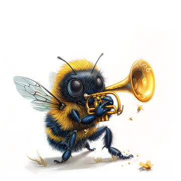 Bumblebee Trumpeter Clipart