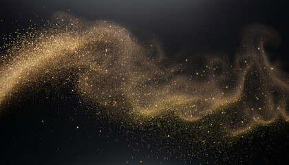 Fototapeta premium 金色の粉塵