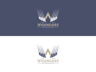 W Accessories Logo. letter WA logo. Automobile Industry logo