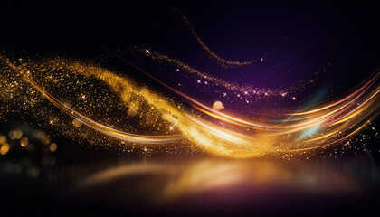 Obraz premium 金色の粉塵