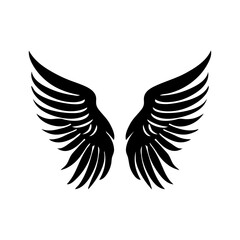 Obraz premium angel feather wings simple design Vector illustration