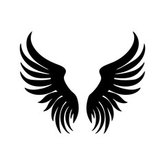 Obraz premium angel feather wings simple design Vector illustration