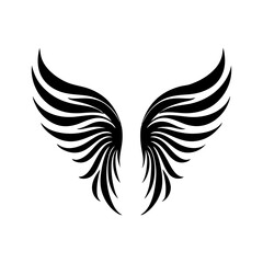 Obraz premium angel feather wings simple design Vector illustration
