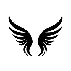 Obraz premium angel feather wings simple design Vector illustration