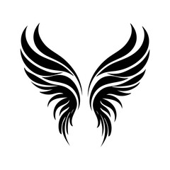 Obraz premium angel feather wings simple design Vector illustration