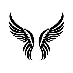 Obraz premium angel feather wings simple design Vector illustration