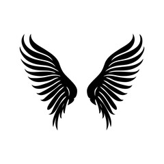 Obraz premium angel feather wings simple design Vector illustration