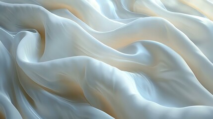 Obraz premium Sleek Satin Drapery in Gentle, Flowing Movement