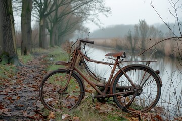 It looks like have been made and used a very long time in Holland. It represents a standard condition of an average Holland bicycle. .