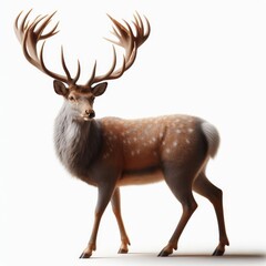 deer isolated on white