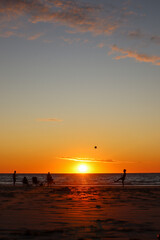 Sunset Games on the beach 