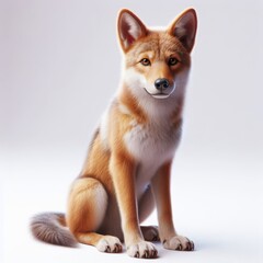 Obraz premium german shepherd dog on white