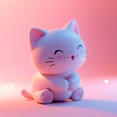 Tiny cute little cat emoji