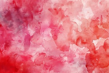 red and pink painted watercolor background texture. red and pink painted watercolor background on paper texture .