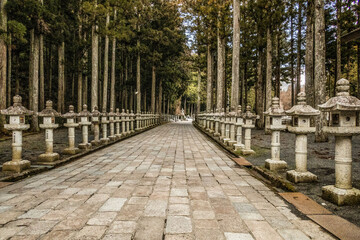 Entrance to the Okunoin Cemetery, Mount Koya (Koyasan), Wakayama, Japan