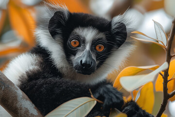 lemur on a tree