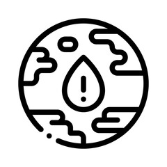 shortage water line icon