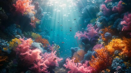 Vibrant Underwater Paradise, generative ai