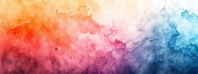 A vivid abstract background with watercolor blends in red and blue hues wallpaper