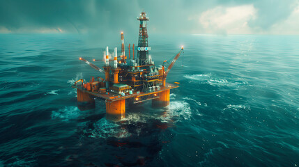 Obraz premium Plataforma petrolífera 