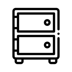 cabinet line icon