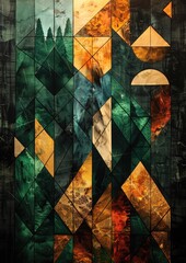 Background. green yellow black abstract background