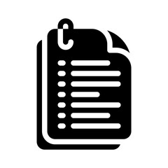 notes glyph icon