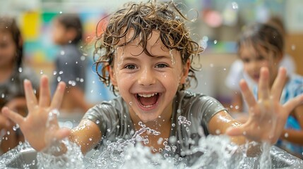 Obraz premium Hyperactive Learning in Action, generative ai