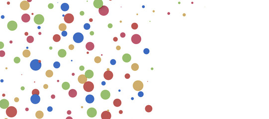 Multicolored paper confetti on transparent background. Realistic confetti flying. Colorful scattered items to holiday decorations.