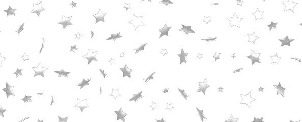 XMAS silver stars -