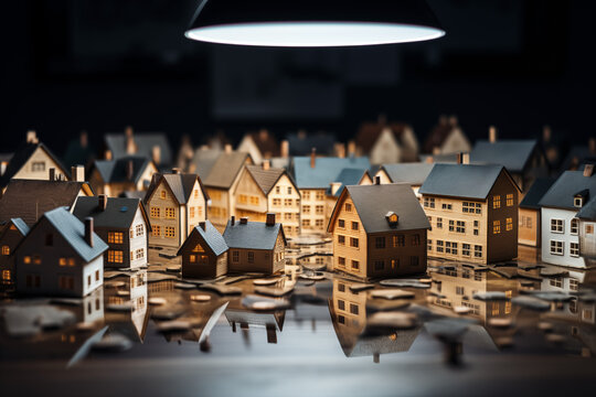 State agent giving house keys to client after signing agreement contract real estate with approved mortgage application form render model of a small living house Mortgage concept