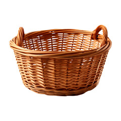 Fototapeta premium Wicker basket isolated on white background