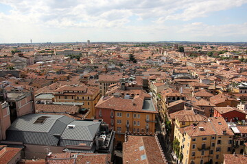 Verona Italy 09/03/2023. Red tiled roofs in the city of Verona.