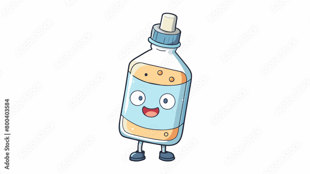 Aufkleber a clear odorless liquid packaged in a plastic bottle with a thin and runny consistency. it has a neu