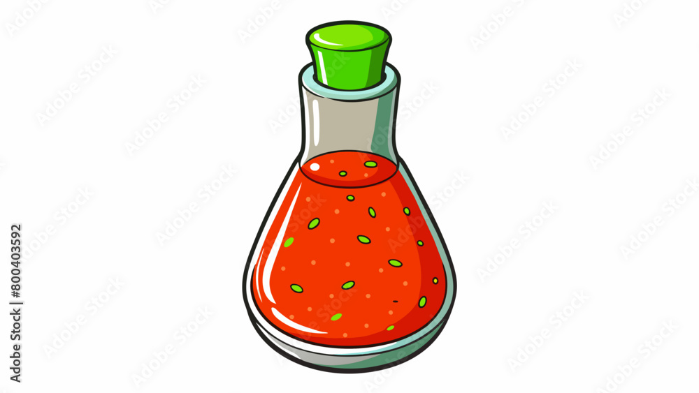 Poster a clear tangy dressing with visible flecks of herbs and es its bright red color reminiscent of a med