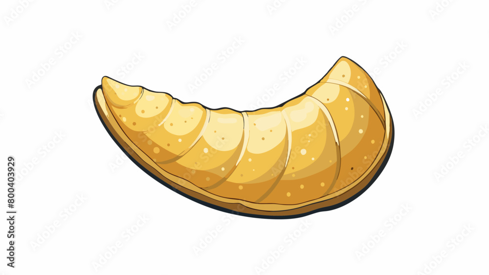 Poster a delicate crescentshaped pastry with a light and airy texture coated in a delicate dusting of powde