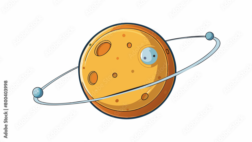 Aufkleber a distant frigid body orbiting alone on the outskirts of the solar system with a highly eccentric or