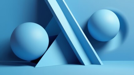 abstract ball in blue background