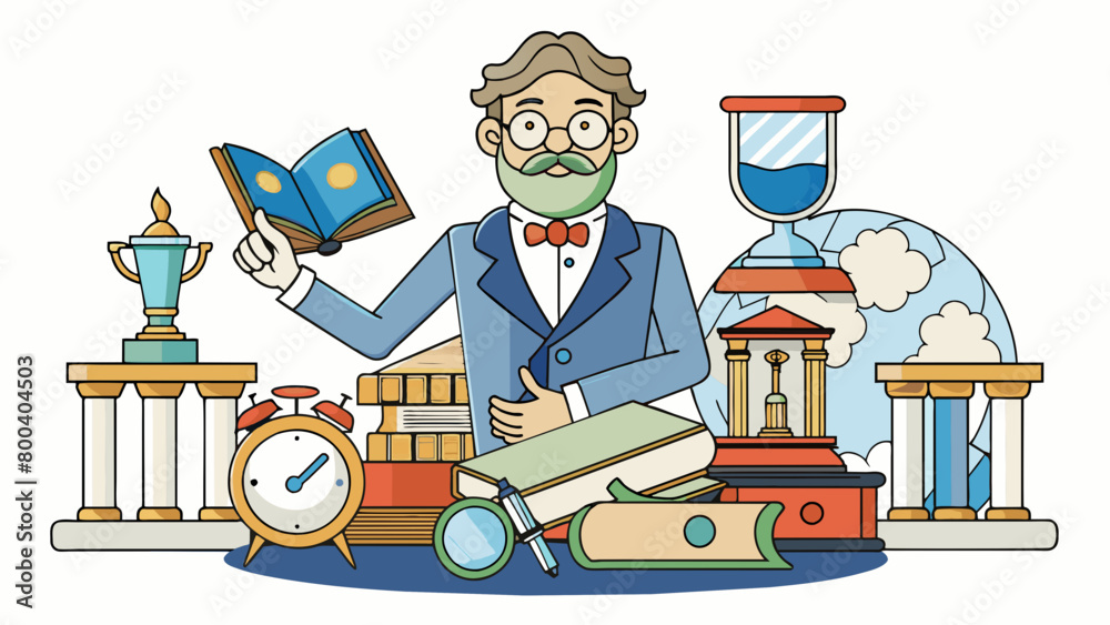 Poster a historian is like a time traveler using the written word and physical evidence to transport themse