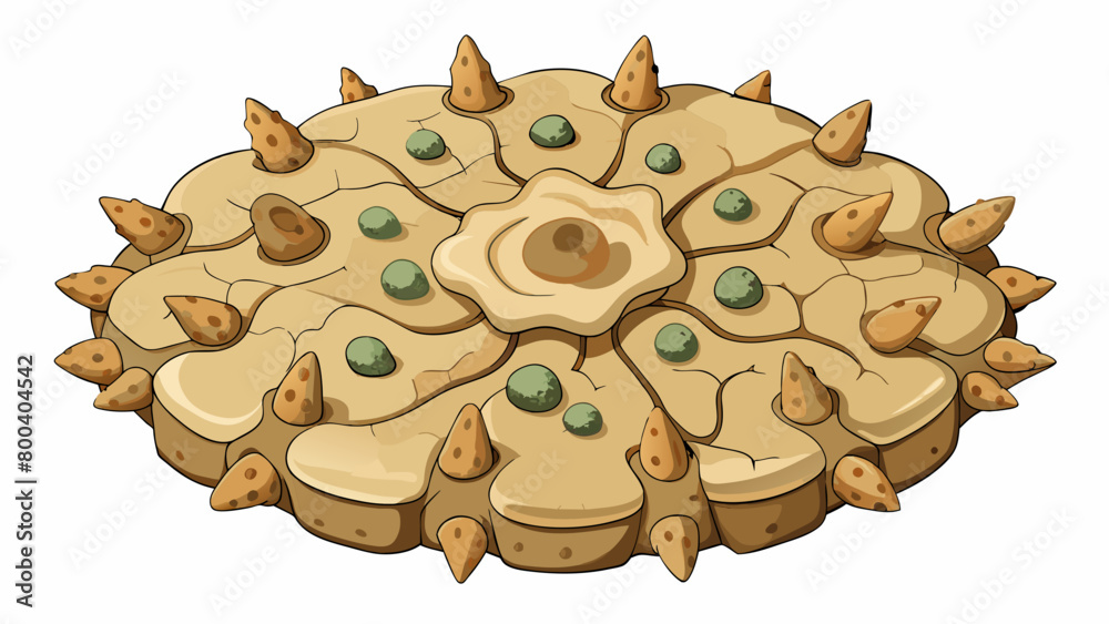 Aufkleber a kaleidoscope of textures smooth sandy patches are interspersed with rough gnarled formations that 