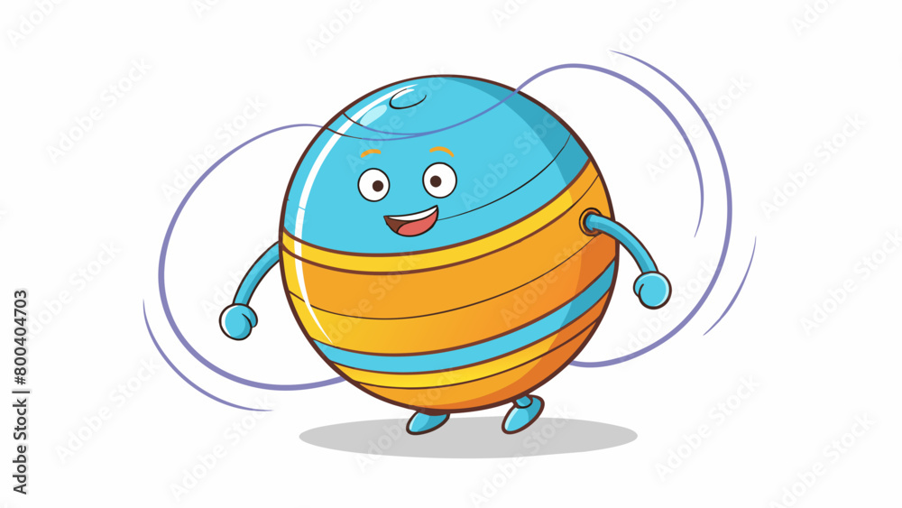 Poster A large round toy that comes in bright neon colors and makes a satisfying swooshing sound when twirled around the waist or arms. It is lightweight and. Cartoon Vector.