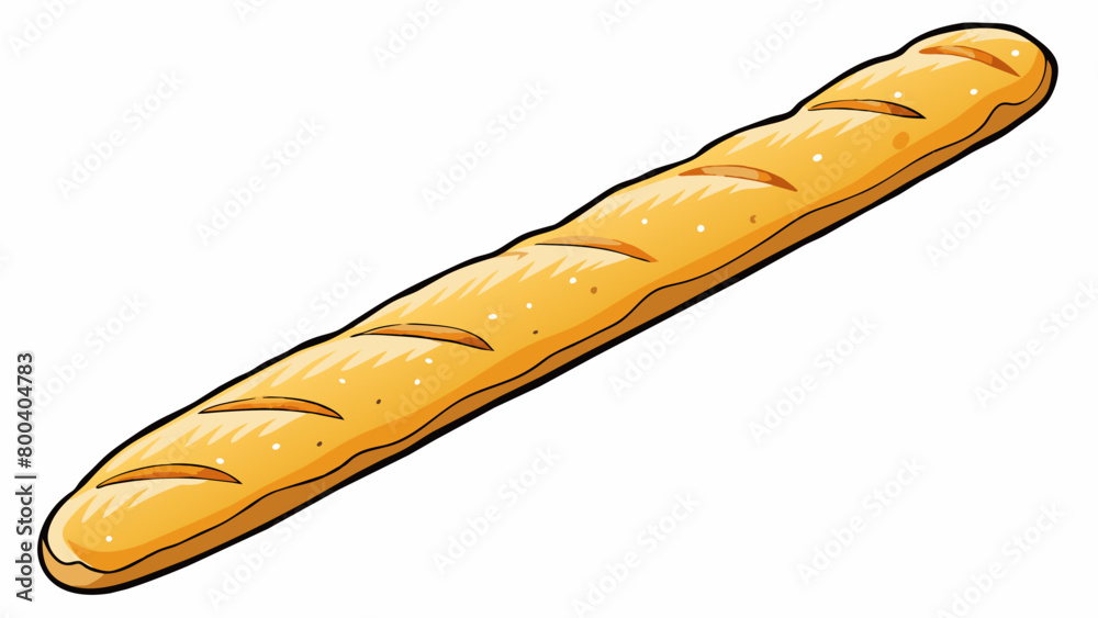 Leinwandbilder a long thin baguette with a crackly crust and a light and airy inside. it has a distinct aroma and a