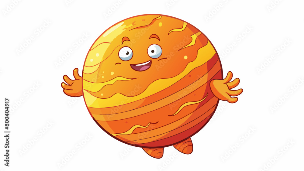 Poster a majestic gaseous giant that gives off more heat than it receives from the sun causing it to glow a