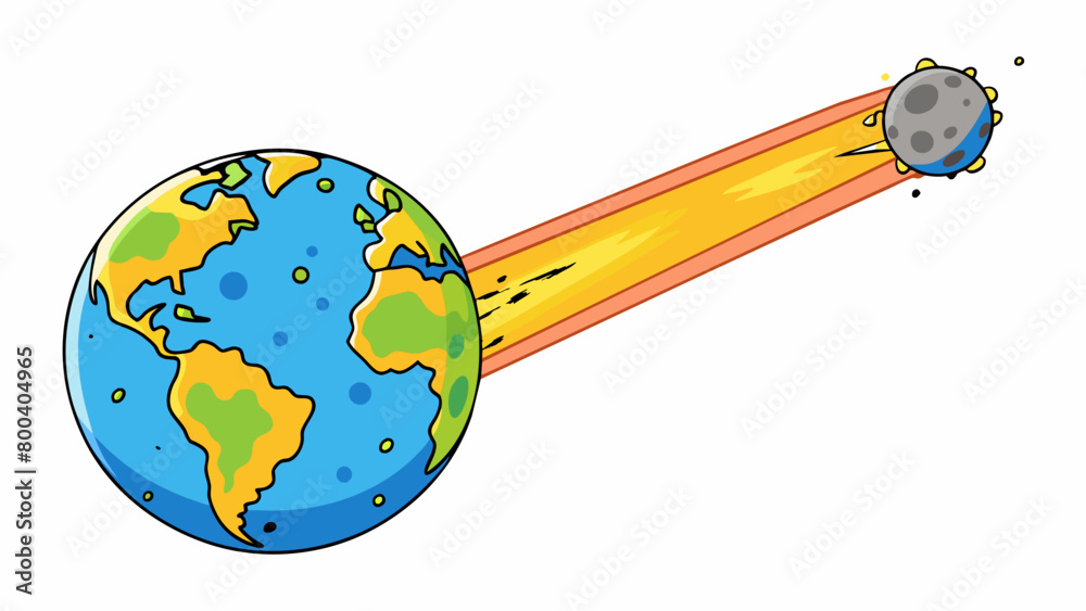 Poster a meteor is a small chunk of space debris that enters earths atmosphere. it appears as a bright stre